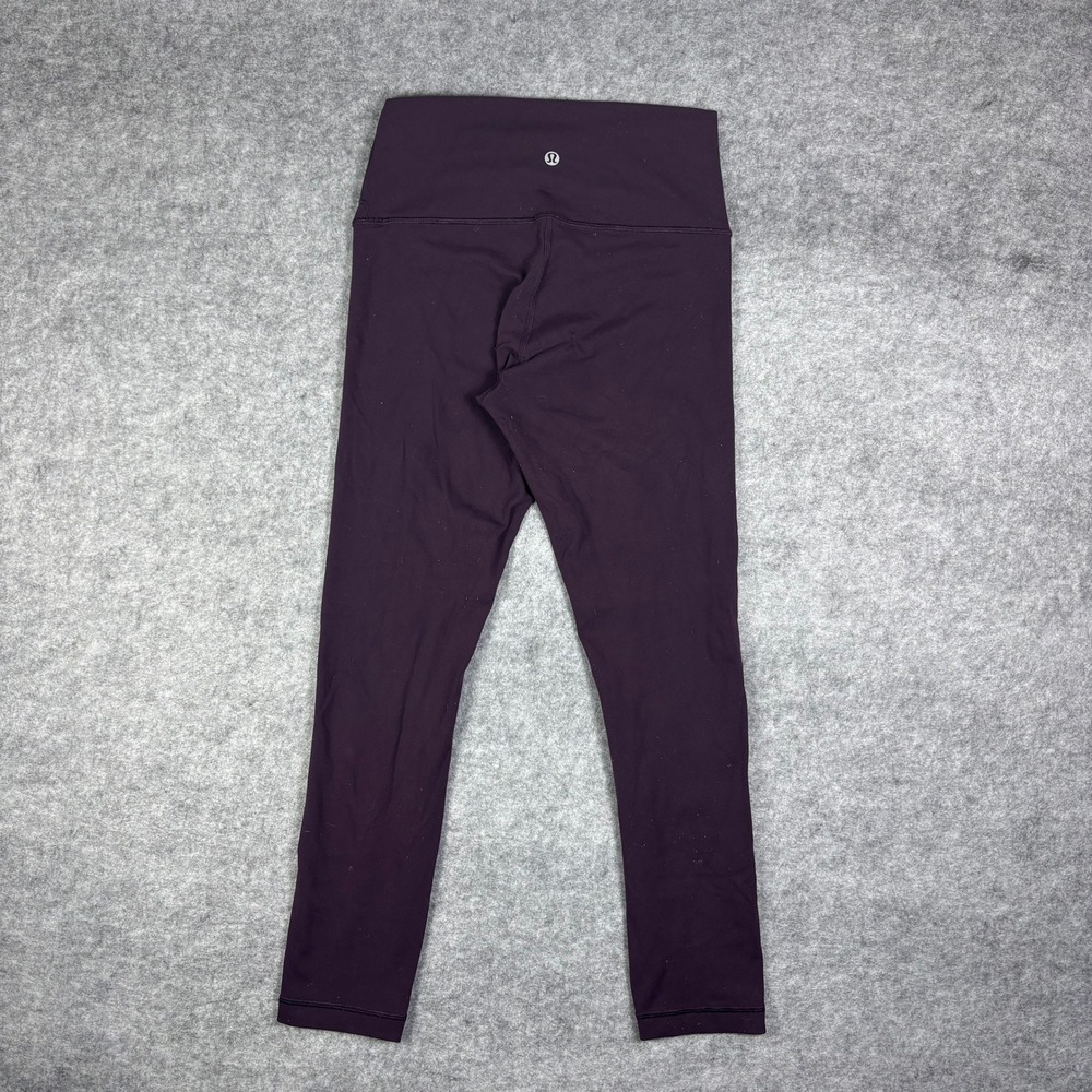 Lululemon High‎ Rise Leggings Plum Purple Athletic Yoga Pants Size 4 25 Inseam